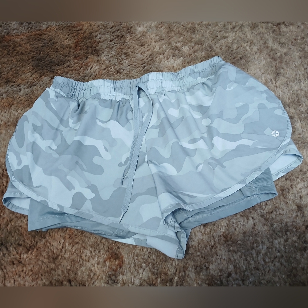 Women's Gray Camo Shorts